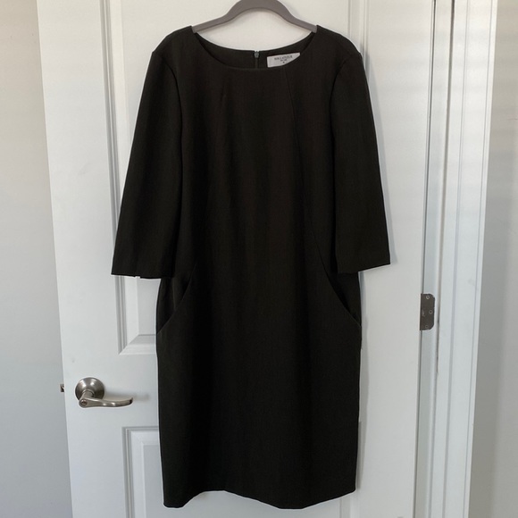 MM. LaFleur Etsuko Dress Dark Green Size 14 - Picture 3 of 7